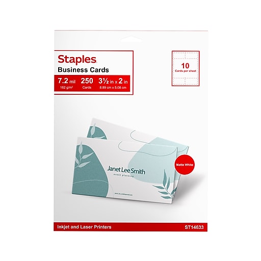 staples business cards