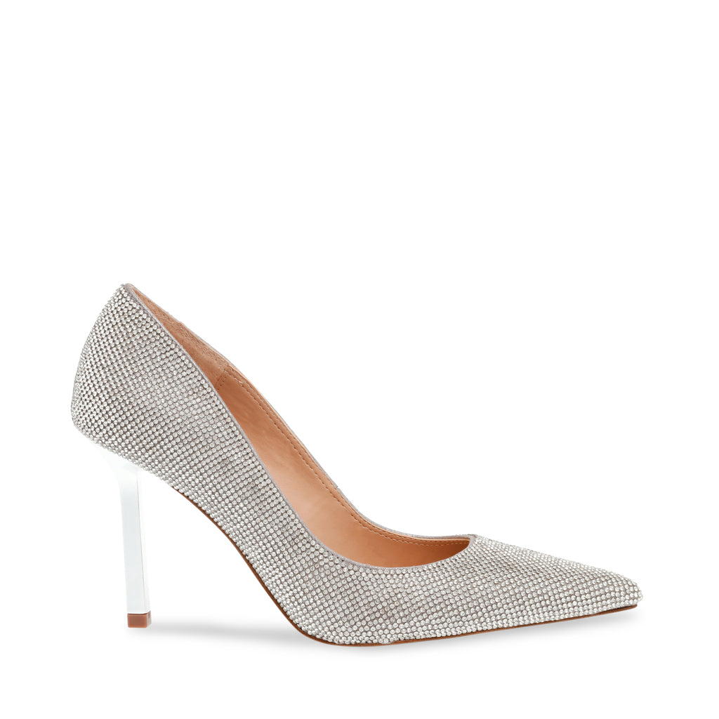 steve madden high heels silver