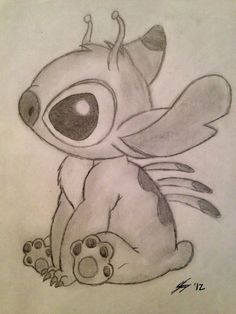 stitch dibujo a lapiz