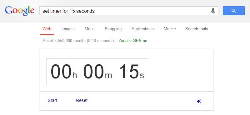 stop watch google