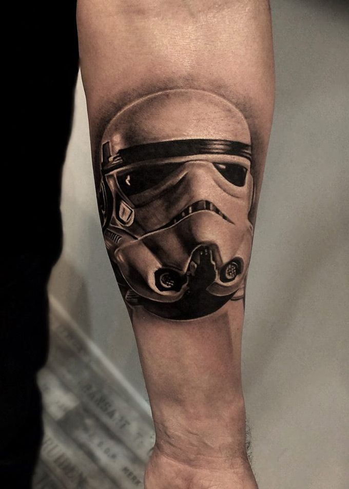 stormtrooper helmet tattoo