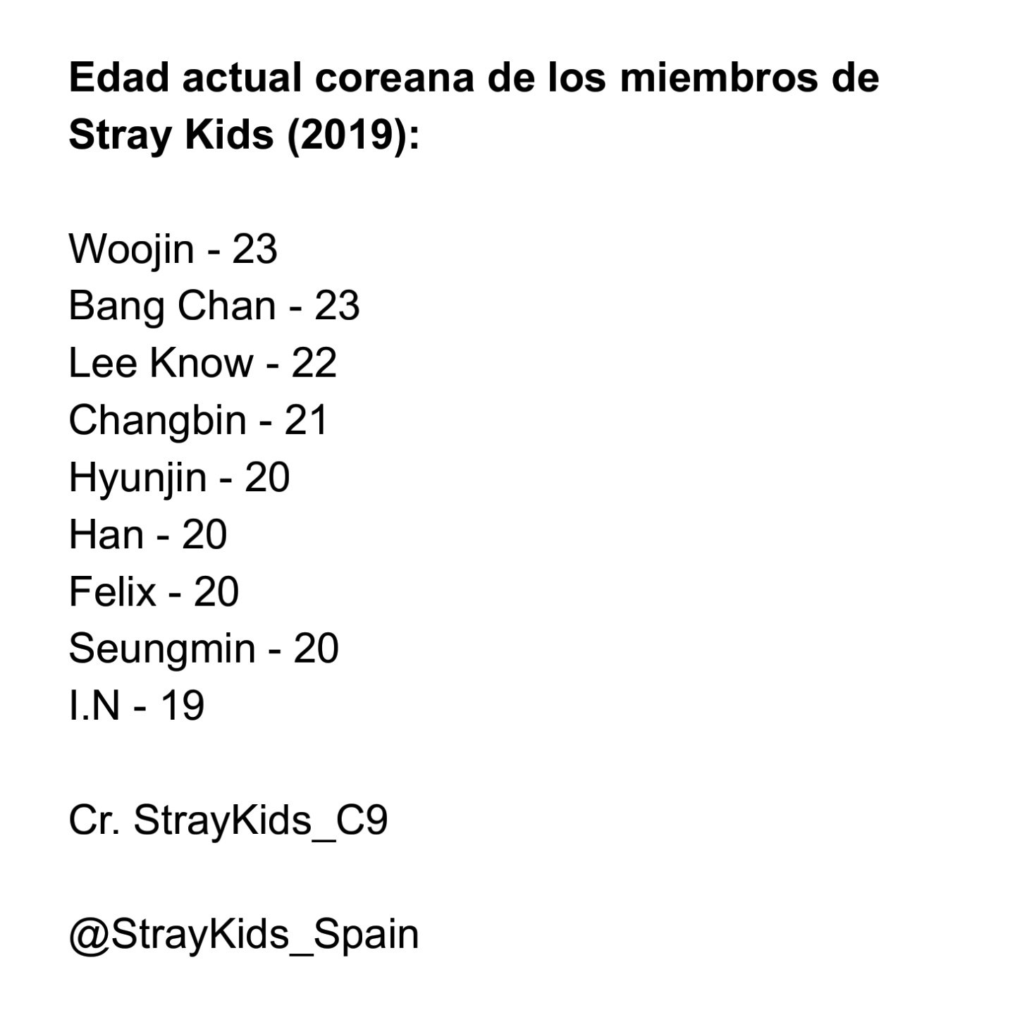 stray kids edades