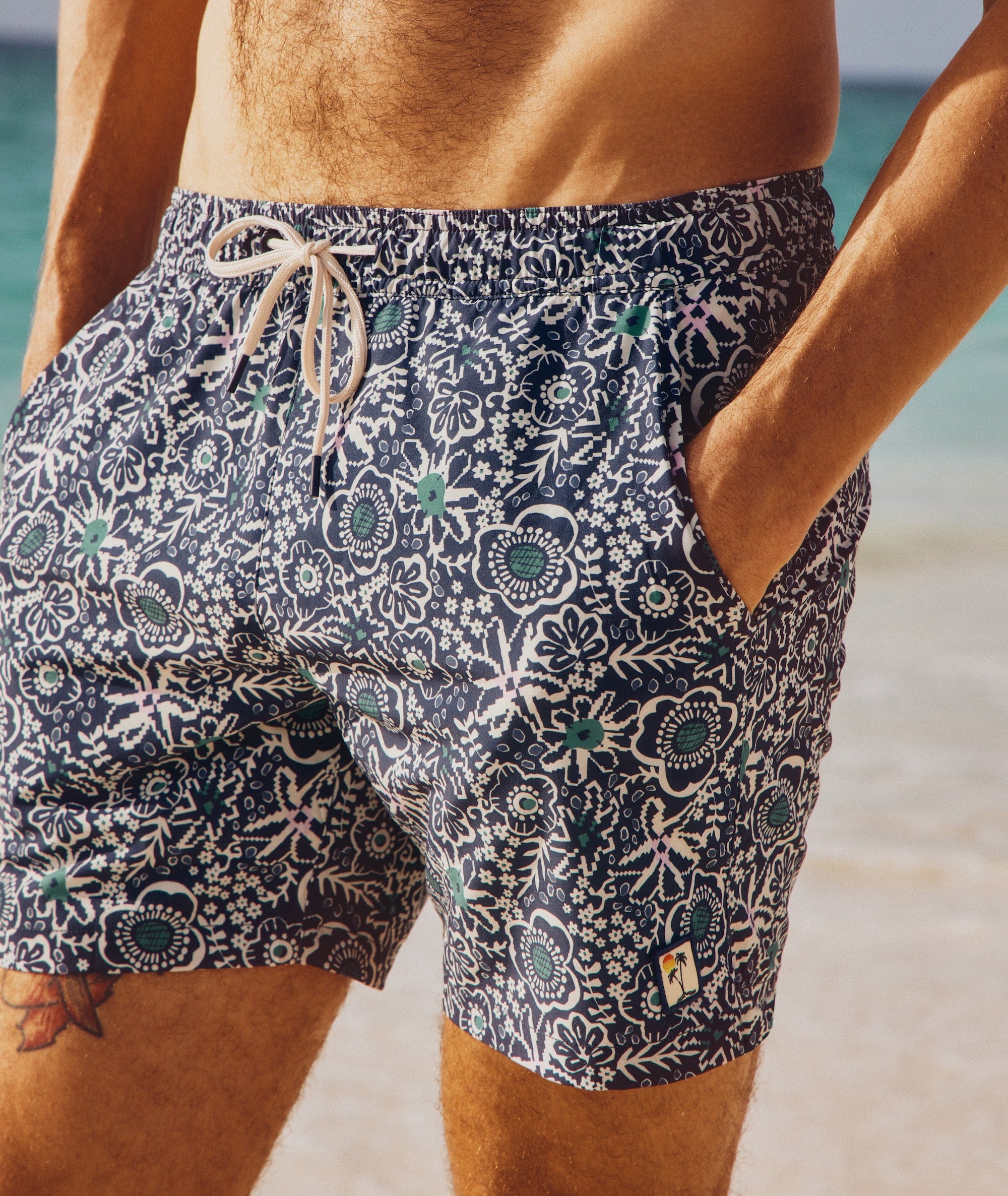 stretch swim trunks