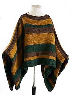 striped poncho crochet pattern