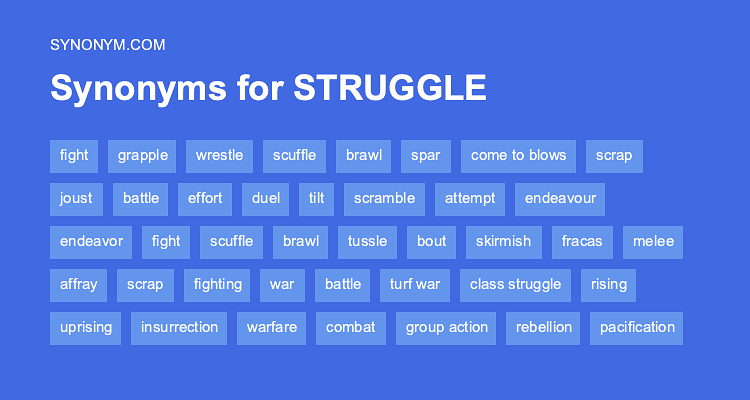 struggling synonym