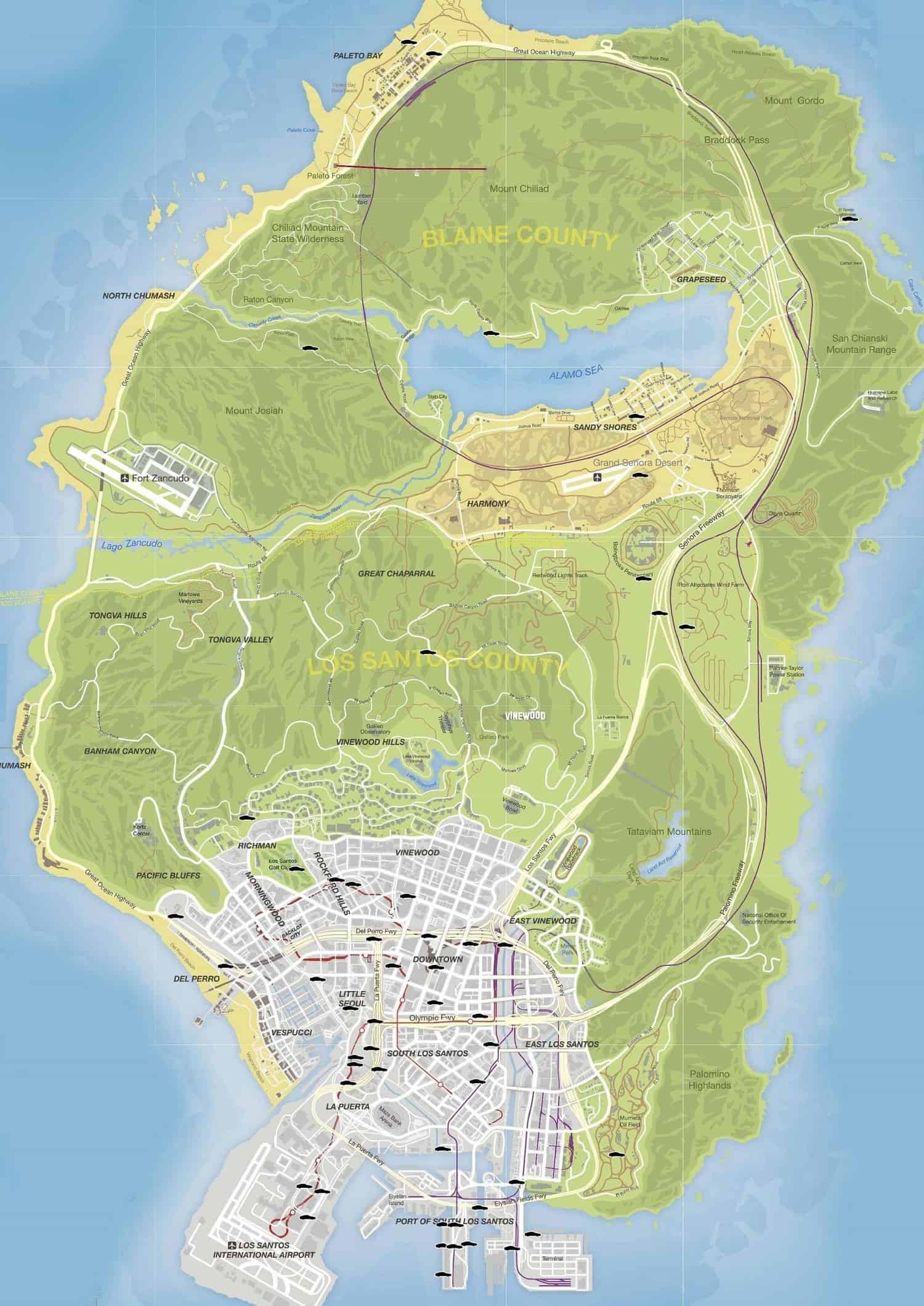 stunt jump locations gta 5 online