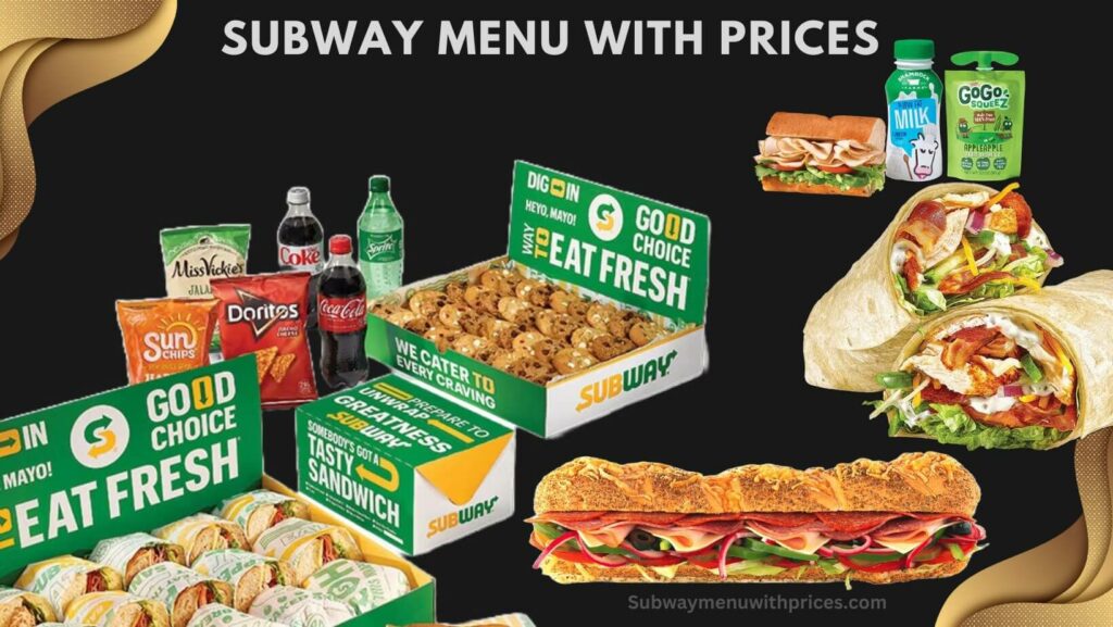 subway menu united states