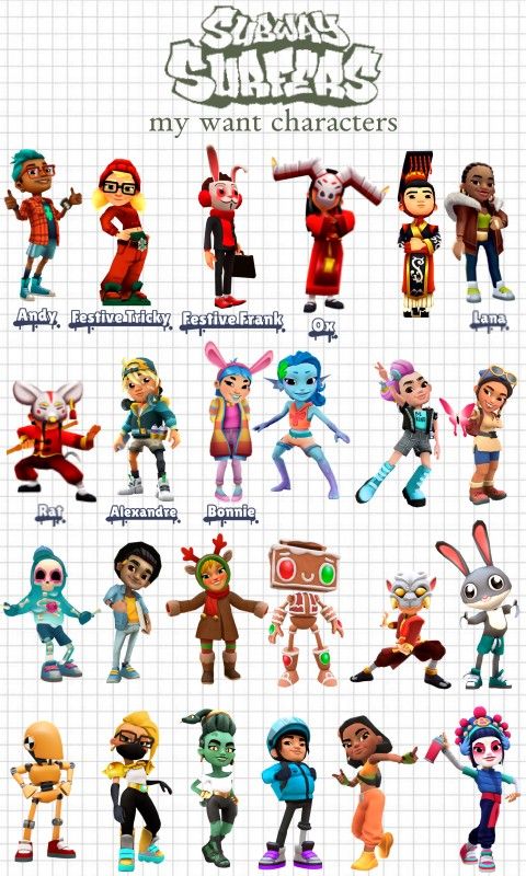 subway surfer characters