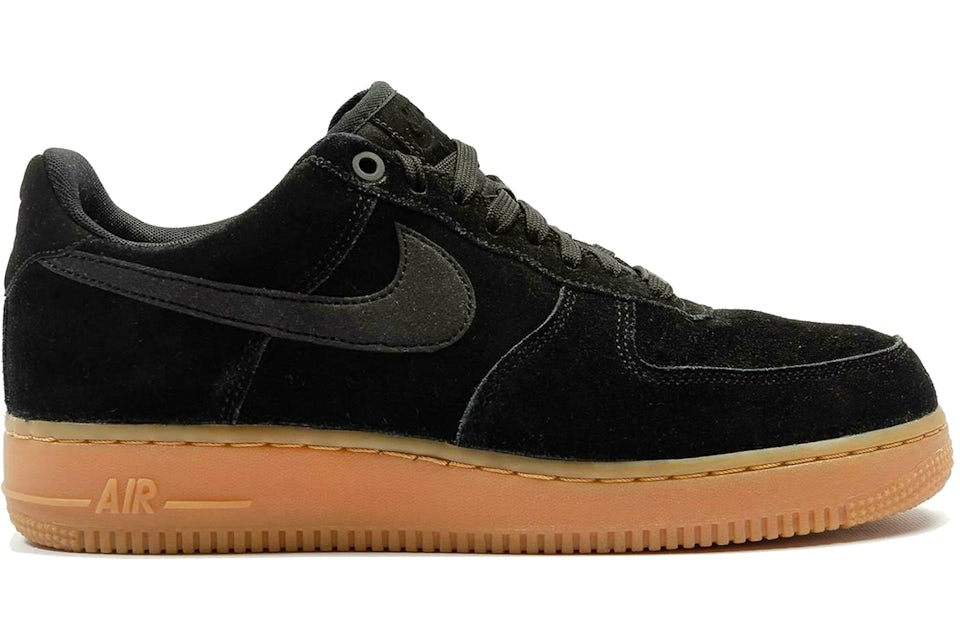 suede black air forces