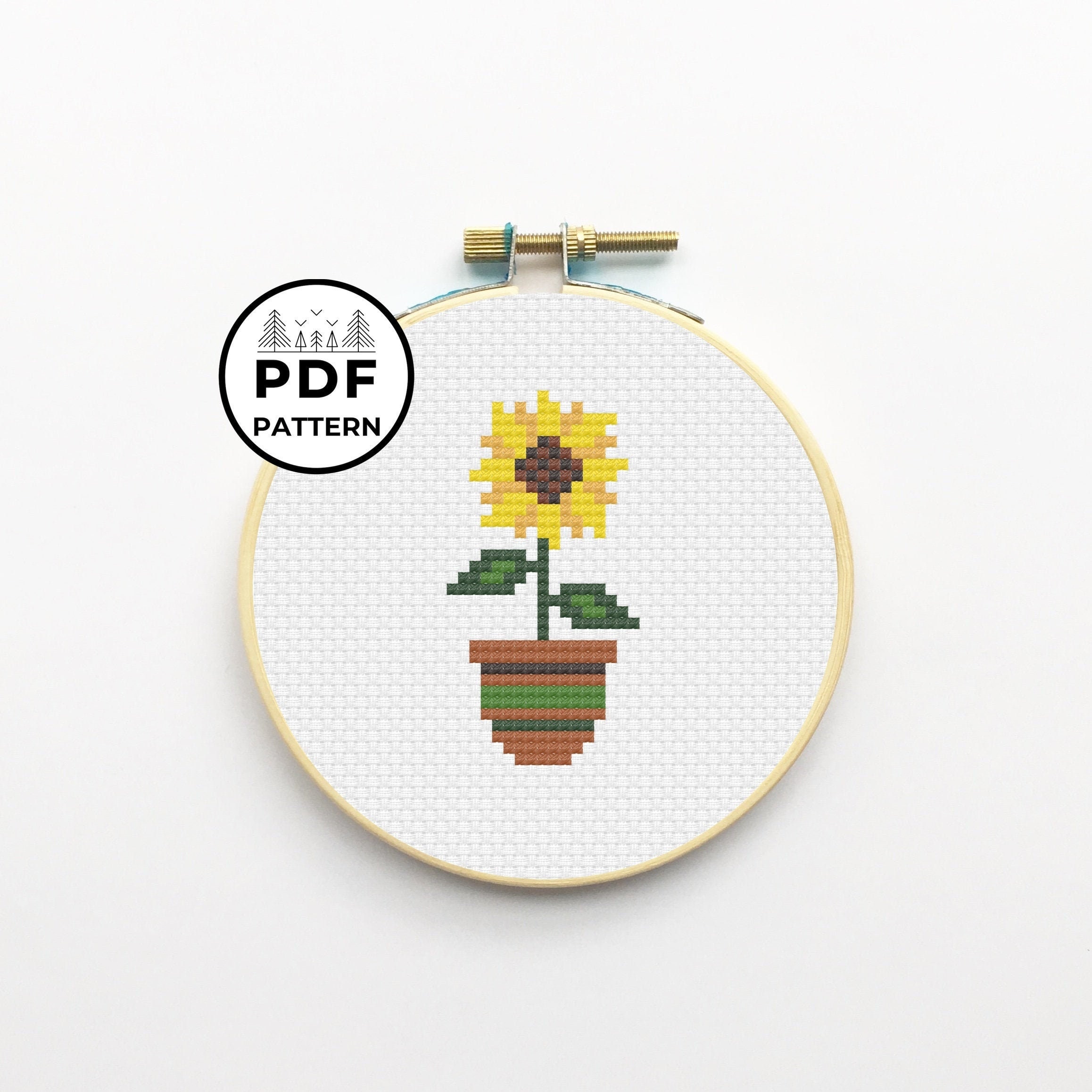 sunflower cross stitch