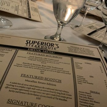 superior steakhouse shreveport menu