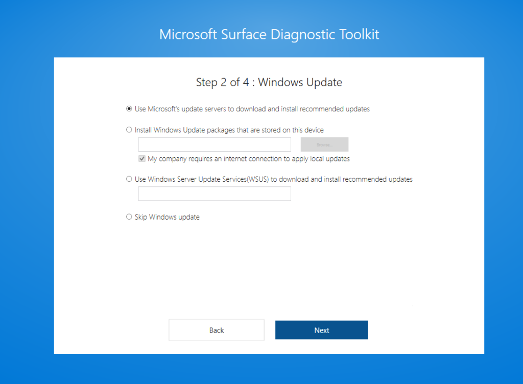 surface diagnostic toolkit