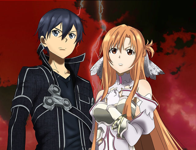 sword art online kirito and asuna