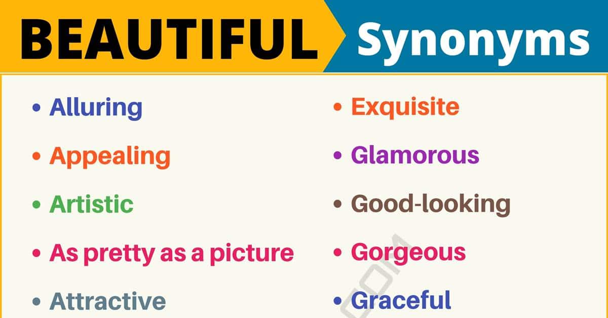 synonym beautiful