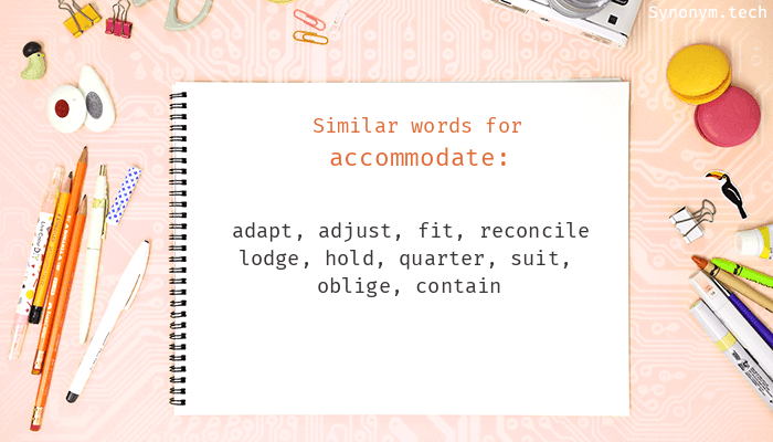 synonym for accomodate