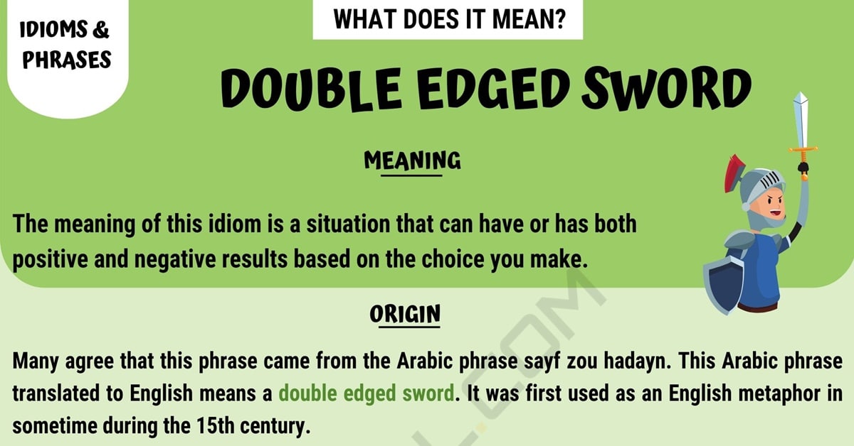 synonym for double edged sword