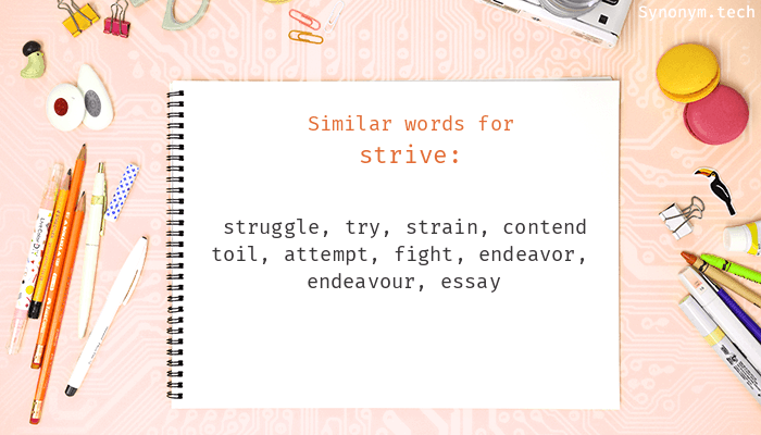 synonym for strive