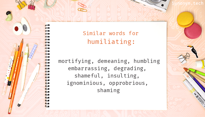 synonym humiliation