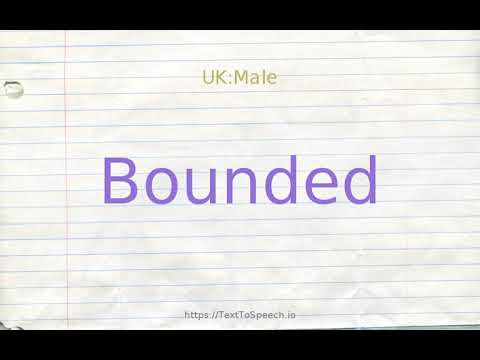 synonyms for bounded