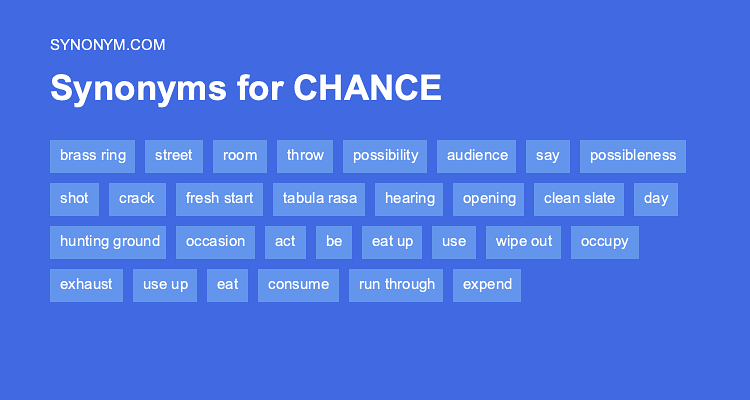 synonyms for chances