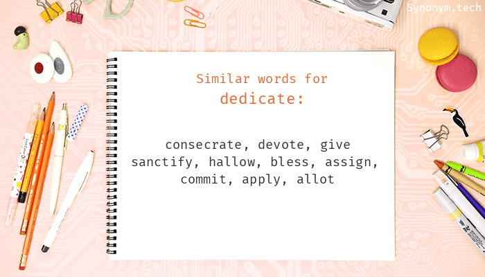 synonyms for dedicate