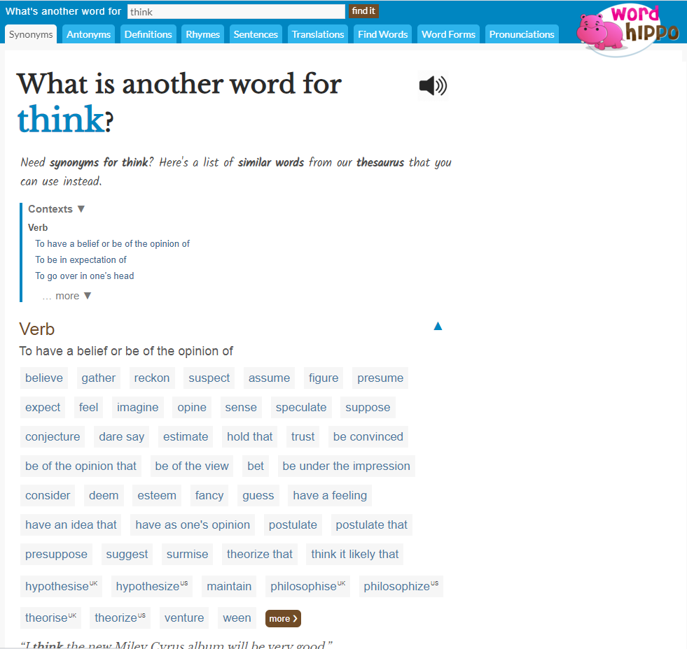 synonyms wordhippo