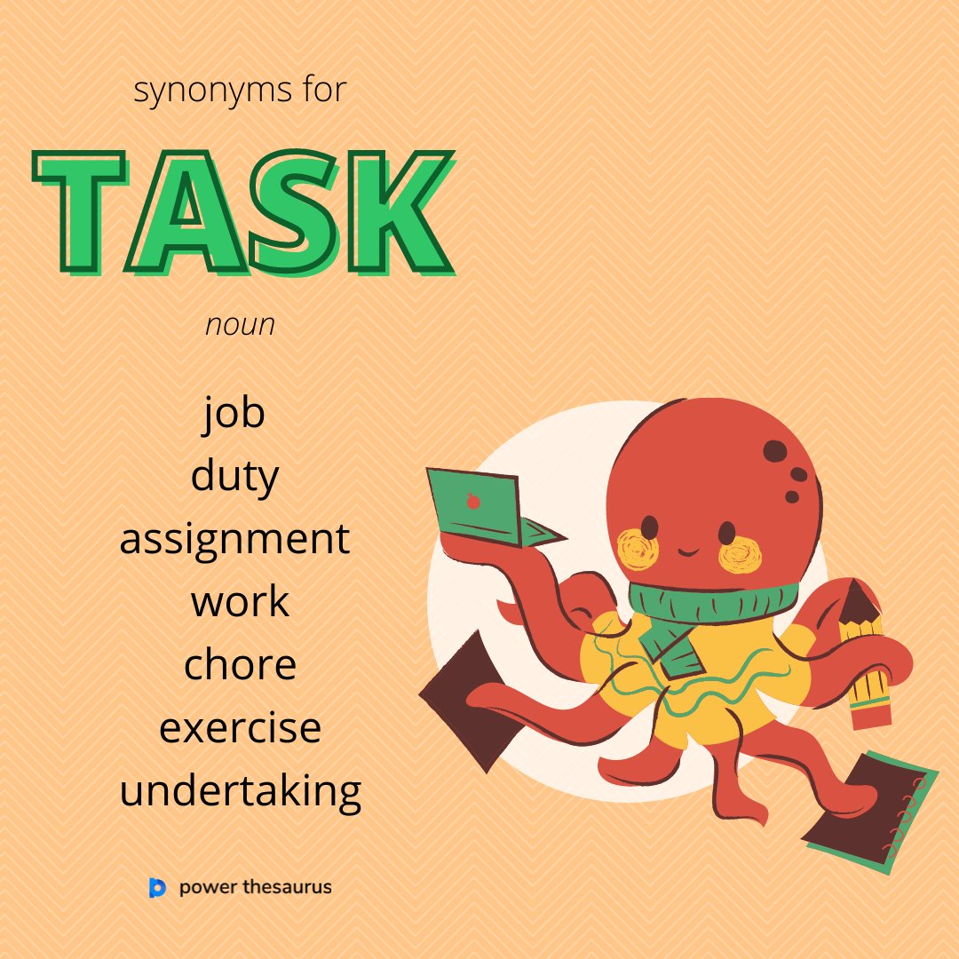 task thesaurus