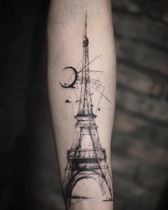 tatuajes de la torre eiffel