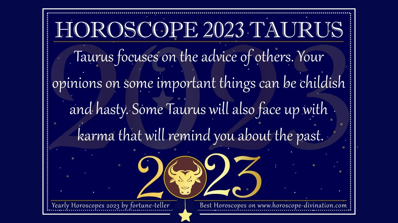 taurus horoscope 2023