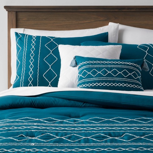 teal bed comforter