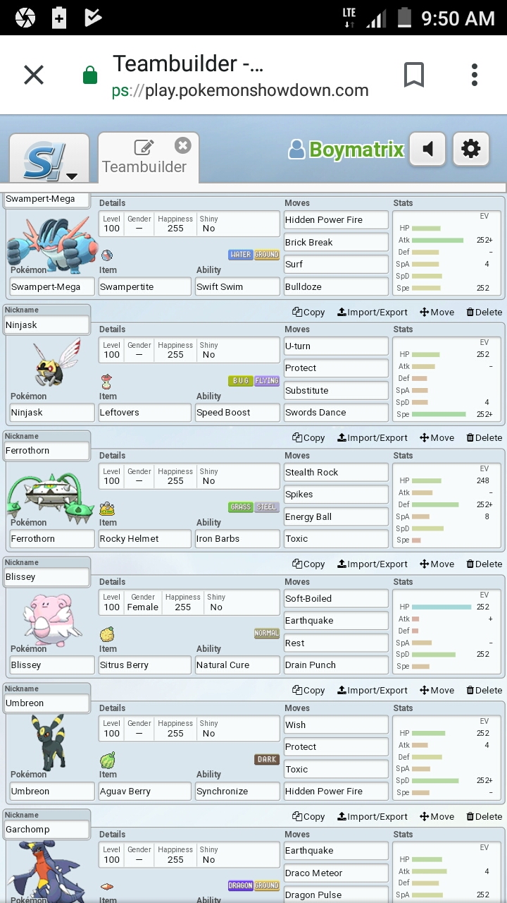 teambuilder pokemon showdown