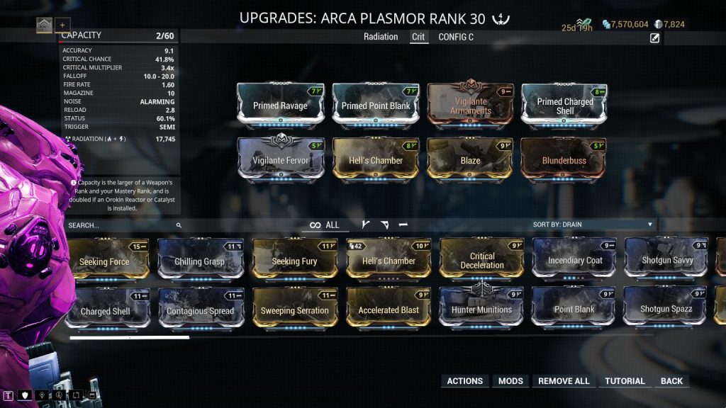 tenet arca plasmor build