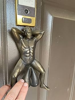 testicle door knocker