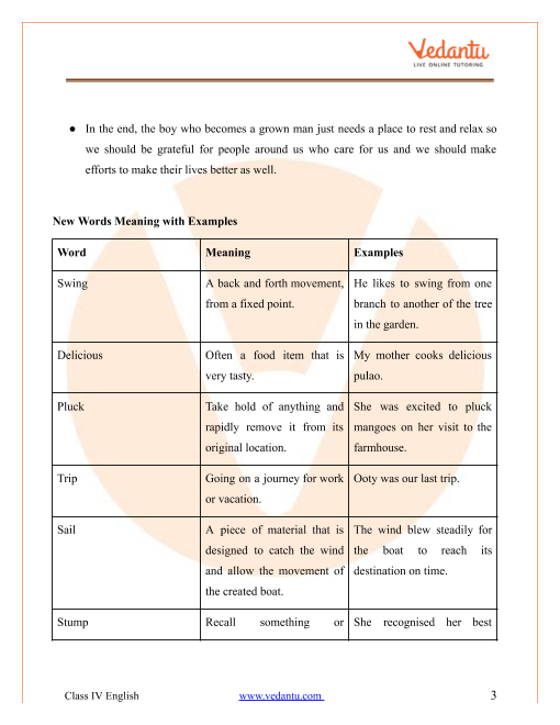 the giving tree class 4 questions and answers