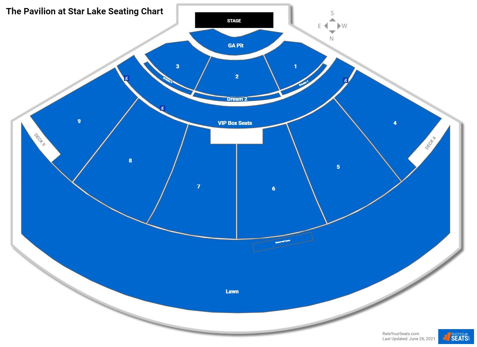 the pavilion at star lake photos seating chart