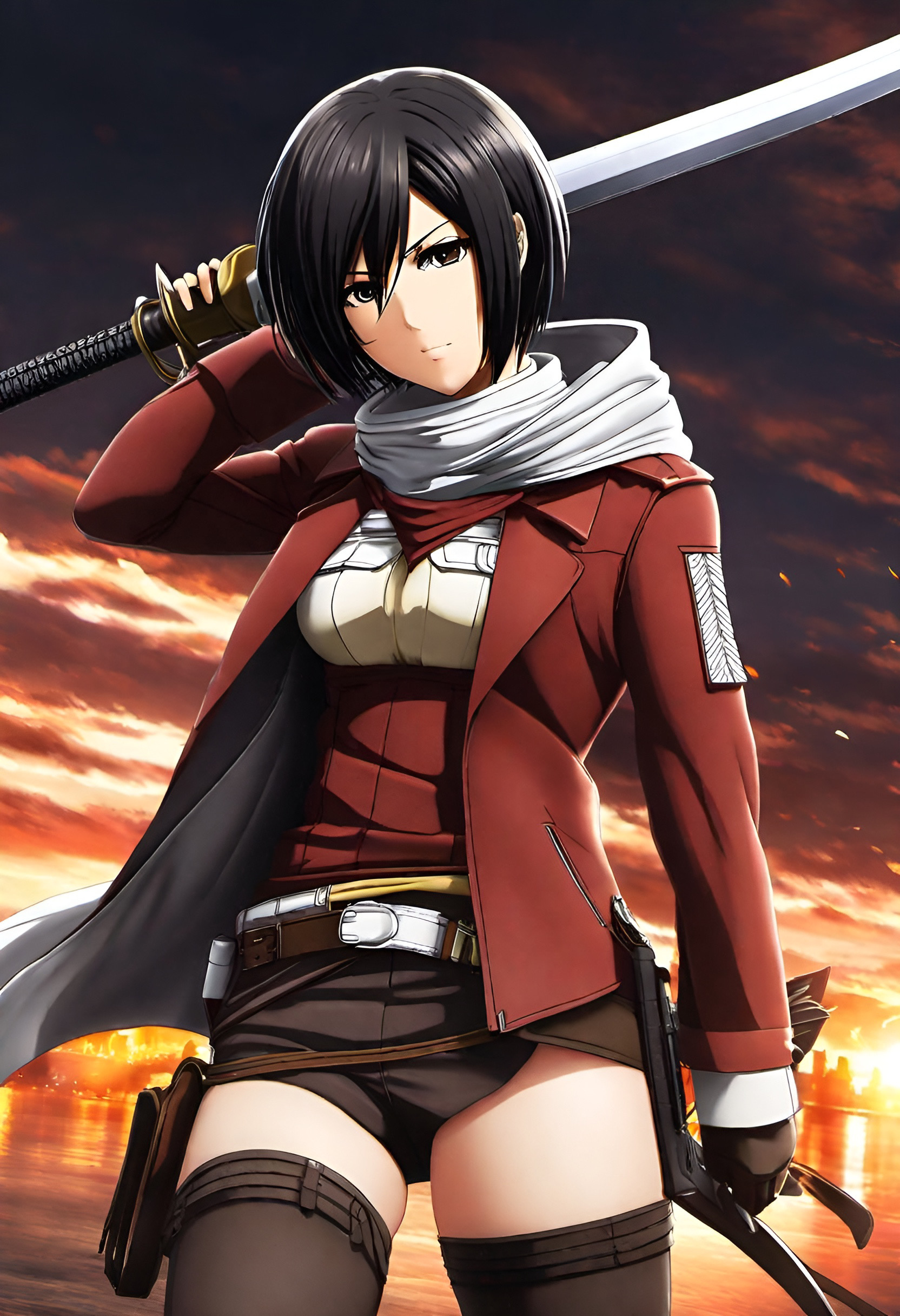 thicc mikasa