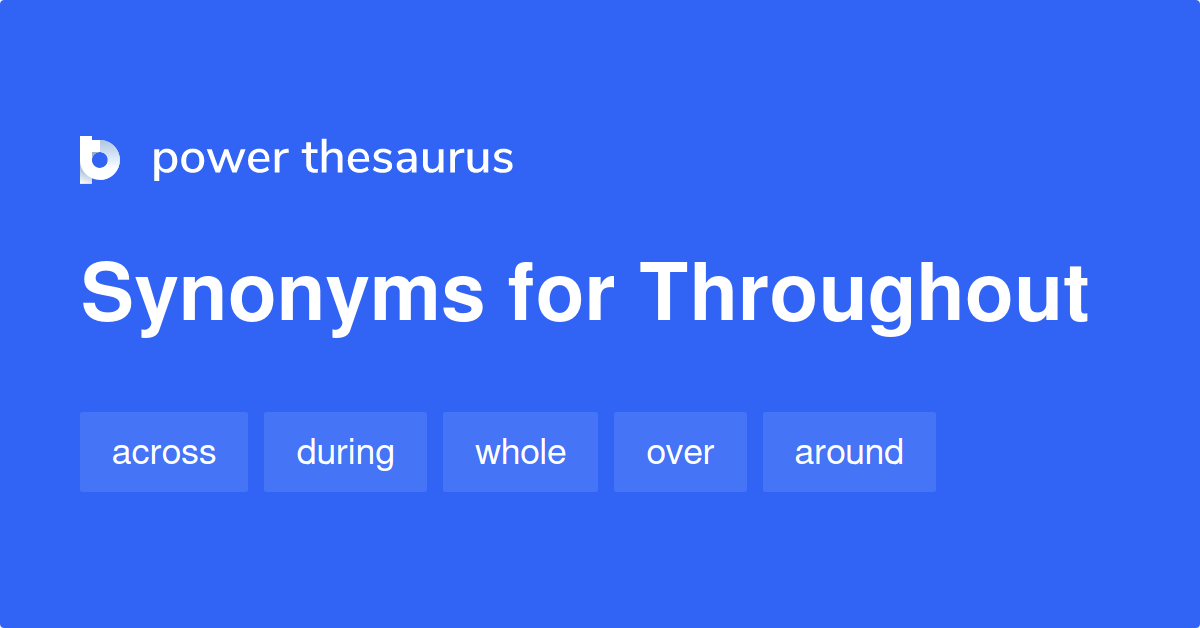 throughout thesaurus