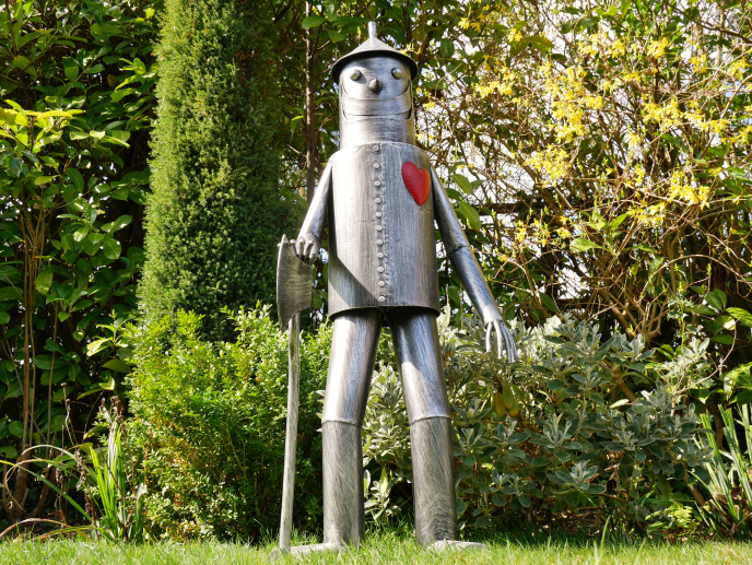 tin man garden ornament