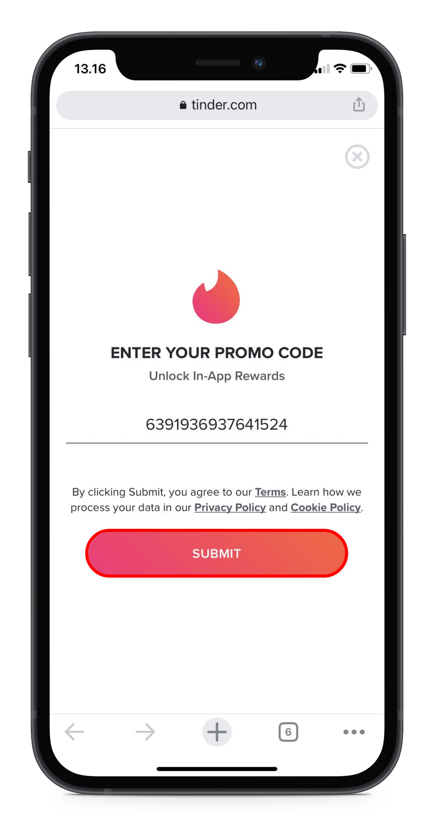 tinder promotional code