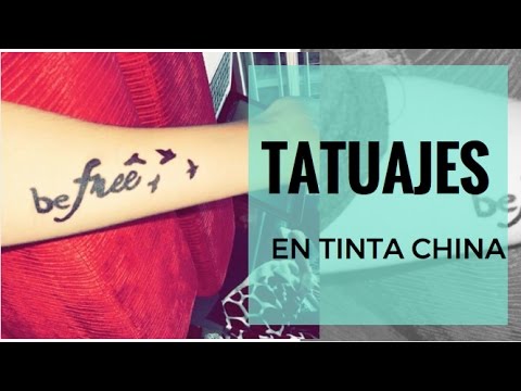 tinta china para tatuajes