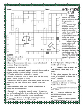 to solve a legal problem crossword