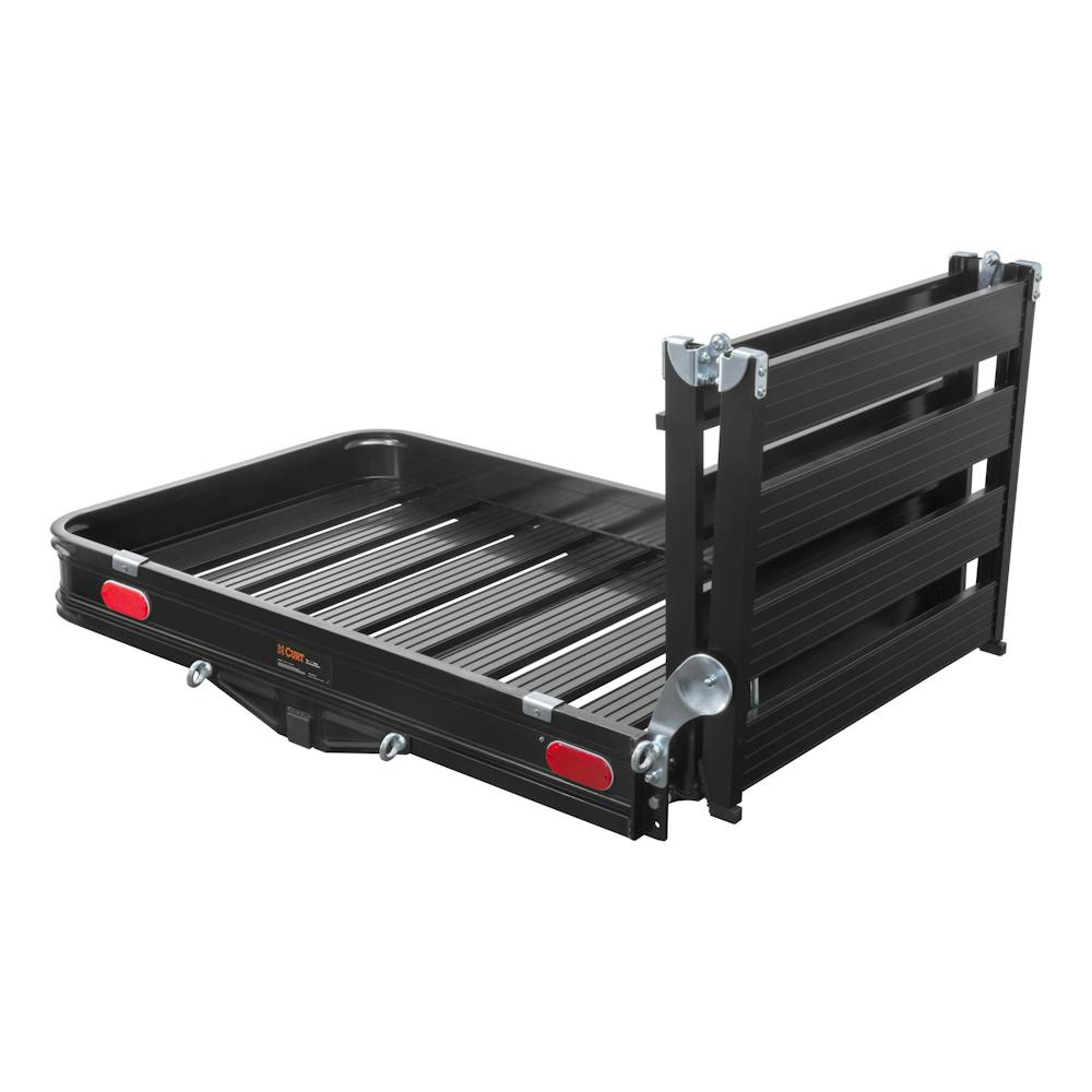 trailer hitch cargo carrier with ramp