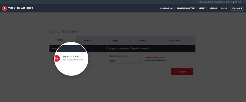 turkish airlines bilet al