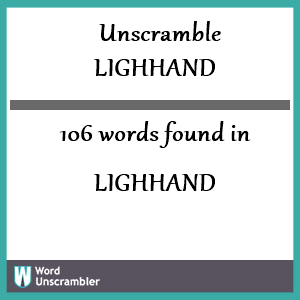 unscramble highland