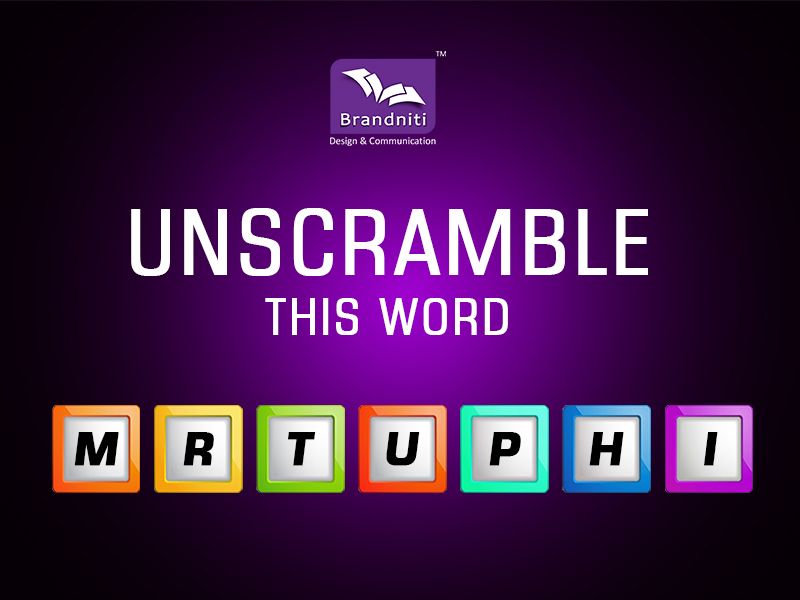 unscramble the word purple