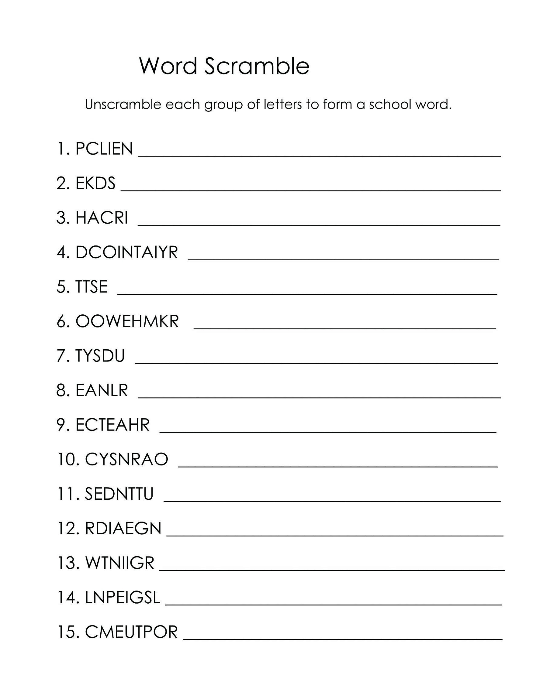 unscramble the word solver