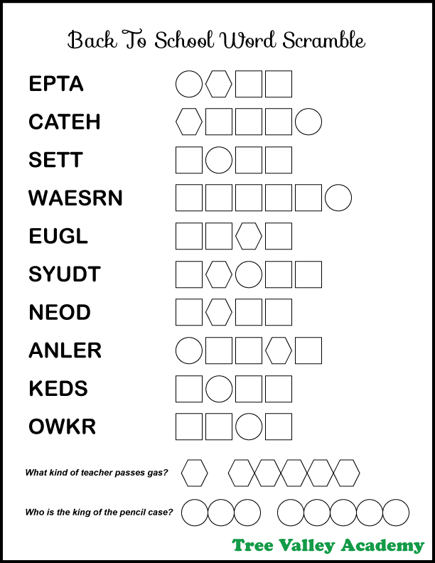 unscramble using all letters