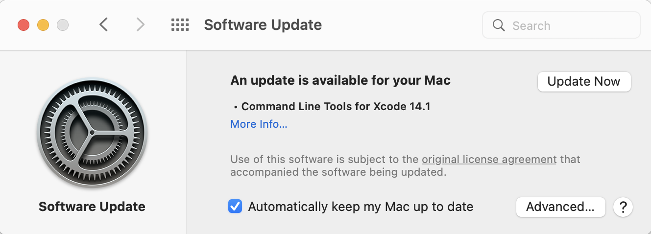 upgrade xcode command line