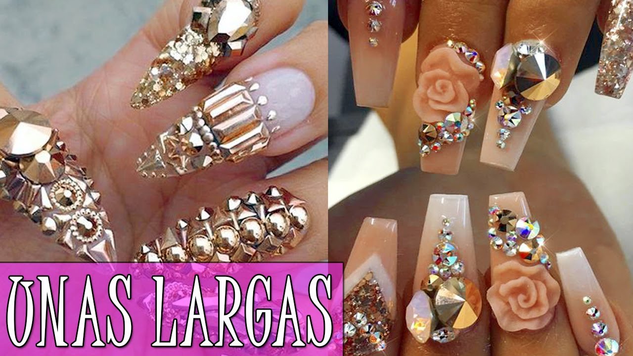 uñas largas decoradas