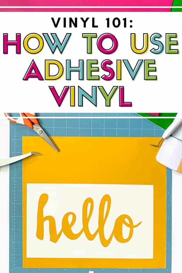 using adhesive vinyl